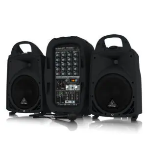 BEHRINGER PPA500BT ชุดเครื่องเสียงเคลื่อนที่ ลำโพง 8 นิ้ว 500 วัตต์ มิกเซอร์ 6 ชาแนล Bluetooth® ในตัว พร้อมไมค์สาย