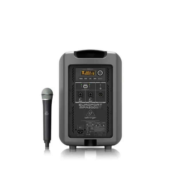 BEHRINGER MPA200BT ชุดเครื่องเสียงเคลื่อนที่ มีแอมป์ในตัว 8นิ้ว 200 วัตต์ คลาส D มีบลูทูธ พร้อมไมค์ลอย 1ตัว - Image 5