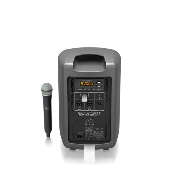 BEHRINGER MPA200BT ชุดเครื่องเสียงเคลื่อนที่ มีแอมป์ในตัว 8นิ้ว 200 วัตต์ คลาส D มีบลูทูธ พร้อมไมค์ลอย 1ตัว - Image 2
