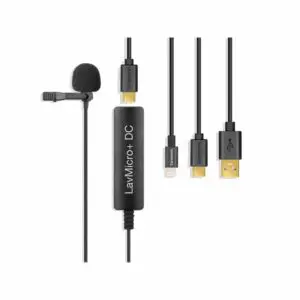 SARAMONIC LavMicro+DC ไมโครโฟนหนีบปกเสื้อ สำหรับอุปกรณ์ iOS/Android และ Mac/PC