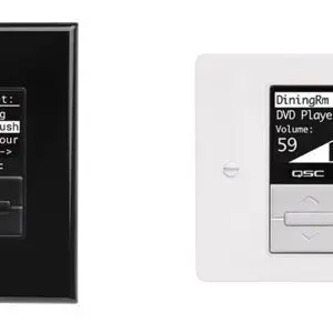 QSC MP-MFC Decora-Style Wall Controller for MP-M Series Mixers (Black)