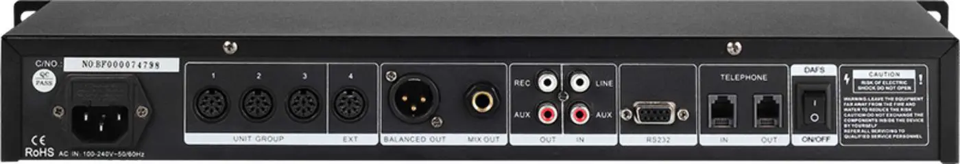 SOUNDVISION DCS-980M เครื่องควบคุมชุดไมค์ประชุม ดิจิตอล พร้อมบันทึกเสียง และป้องกันไมค์หวีดหอน - Image 2