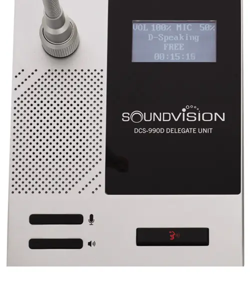 SOUNDVISION DCS-990D ชุดไมค์ประชุมใช้สาย สำหรับผู้ร่วมประชุม ระบบดิจิตอล - Image 3