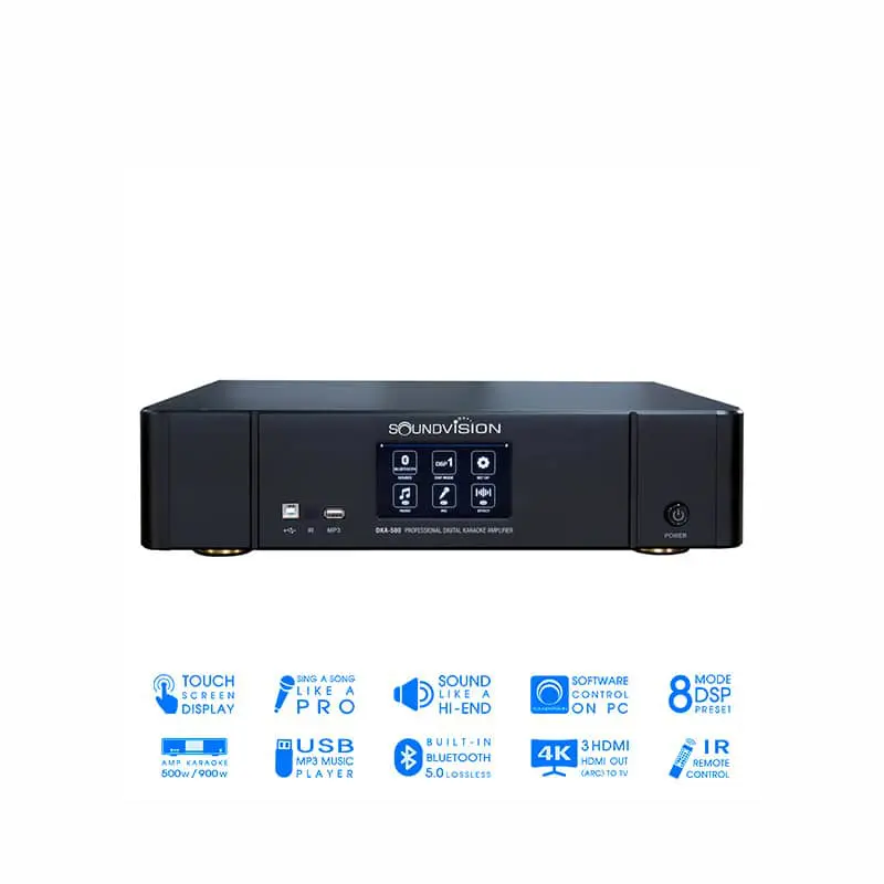 SOUNDVISION DKA-500 แอมป์คาราโอเกะ ดิจิตอล 2×250 วัตต์ Built-in DSP - Image 2