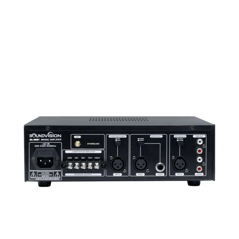 SOUNDVISION SA-60BT แอมป์มิกเซอร์ 60 วัตต์ มีฟังก์ชั่น USB ,BLUETOOTH - Image 2