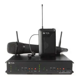 TOA WS-402-AS ชุดไมค์ลอยมือถือเดี่ยว และไมค์หนีบปกเสื้อ ย่าน UHF