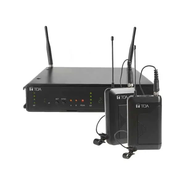 TOA WS-432-AS-EB8 ชุดไมค์ลอยหนีบปกเสื้อ ย่าน UHF คลื่นความถี่ 748-758 MHz