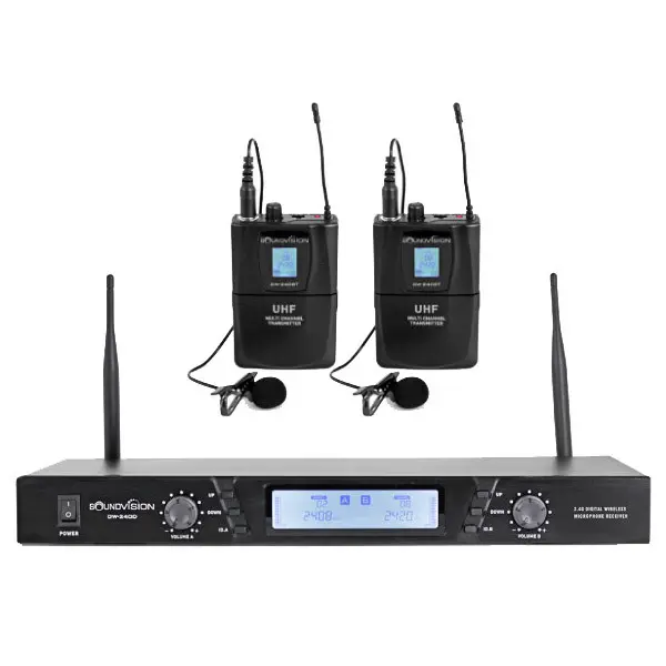 SOUNDVISION DW-240D/BT (LV) ชุดไมค์ลอยดิจิตอล หนีบปกเสื้อ แบบ 2.4GHz