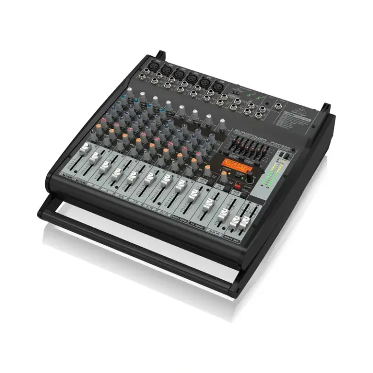 BEHRINGER PMP500 เพาเวอร์มิกเซอร์ 12 ชาแนล 500 วัตต์ พร้อม Klark Teknik Multi-FX Processor, Compressors, FBQ Feedback Detection - Image 2