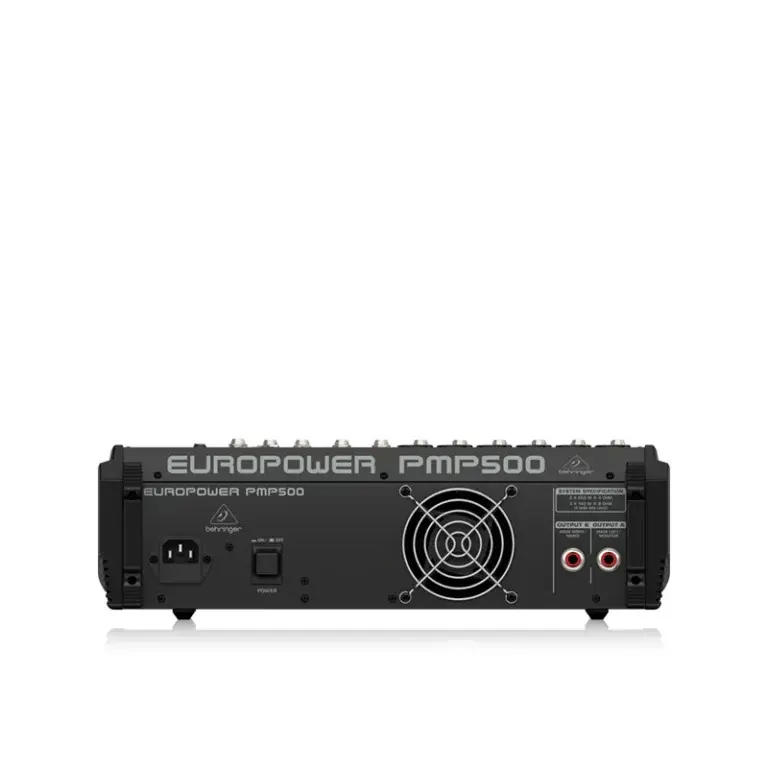 BEHRINGER PMP500 เพาเวอร์มิกเซอร์ 12 ชาแนล 500 วัตต์ พร้อม Klark Teknik Multi-FX Processor, Compressors, FBQ Feedback Detection - Image 4