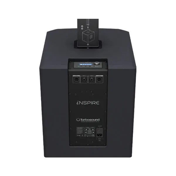 TURBOSOUND IP2000 V2 ชุดลำโพง Active คอลัมน์ 16×2.75 นิ้ว ซับ 12 นิ้ว 1000W built-in ดิจิตอล มิกเซอร์ 3 ชาแนล - Image 5