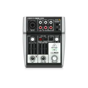 BEHRINGER 302USB มิกเซอร์ อนาล็อก 5 ชาแนล พร้อม XENYX Mic Preamp และ USB/Audio Interface