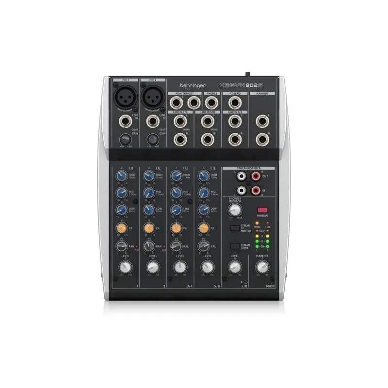 BEHRINGER XENYX 802S มิกเซอร์ อนาล็อก 8 ชาแนล พร้อม USB Streaming Interface