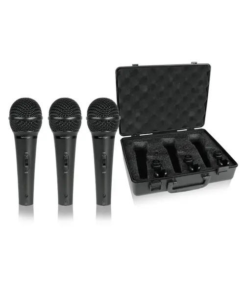 BEHRINGER XM-1800S ไมค์สำหรับร้อง/พูดแบบไดนามิก (1 แพ็ค 3 ตัว)