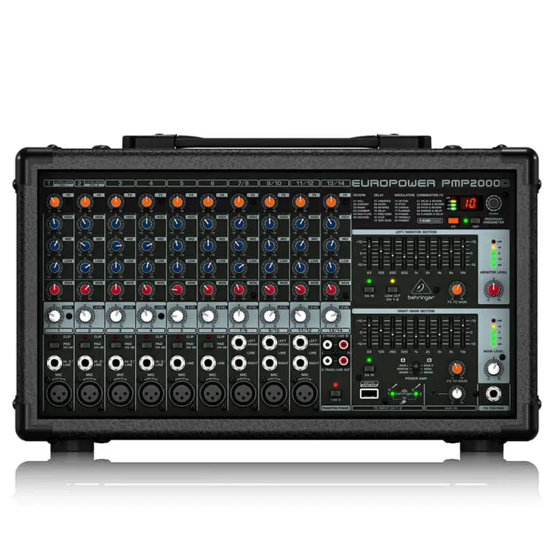BEHRINGER PMP-2000D เพาเวอร์มิกเซอร์ 14 ชาแนล คลาส D 2000 วัตต์ - Image 4