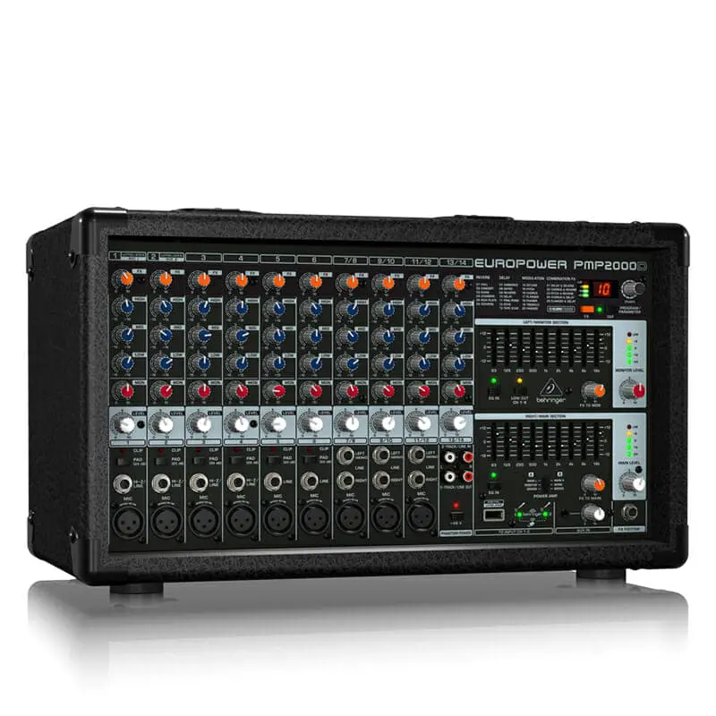 BEHRINGER PMP-2000D เพาเวอร์มิกเซอร์ 14 ชาแนล คลาส D 2000 วัตต์ - Image 2