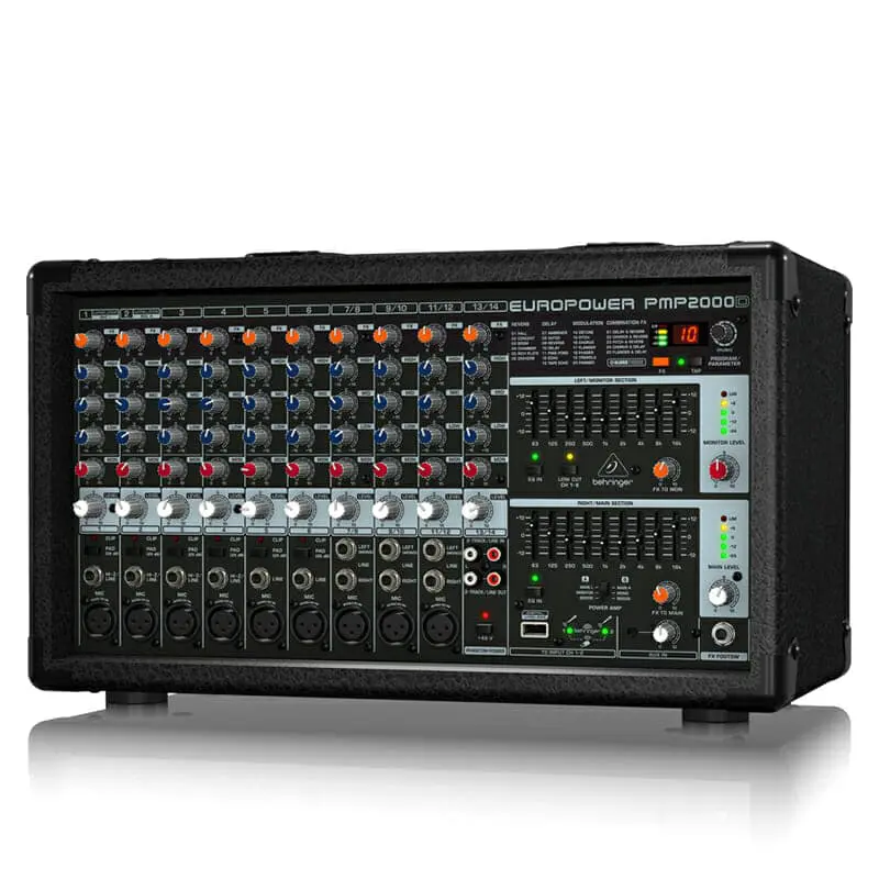 BEHRINGER PMP-2000D เพาเวอร์มิกเซอร์ 14 ชาแนล คลาส D 2000 วัตต์ - Image 3