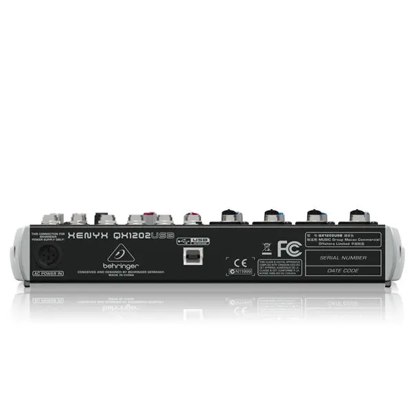 BEHRINGER XENYX QX1202USB เครื่องผสมสัญญาณเสียง อนาล็อก 12-Input 2-Bus - Image 3