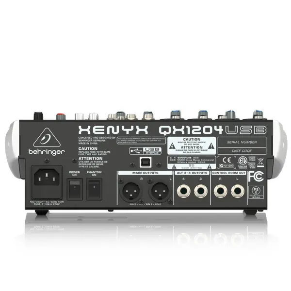 BEHRINGER XENYX QX1204USB เครื่องผสมสัญญาณเสียง อนาล็อก 12-Input 2/2-Bus - Image 4