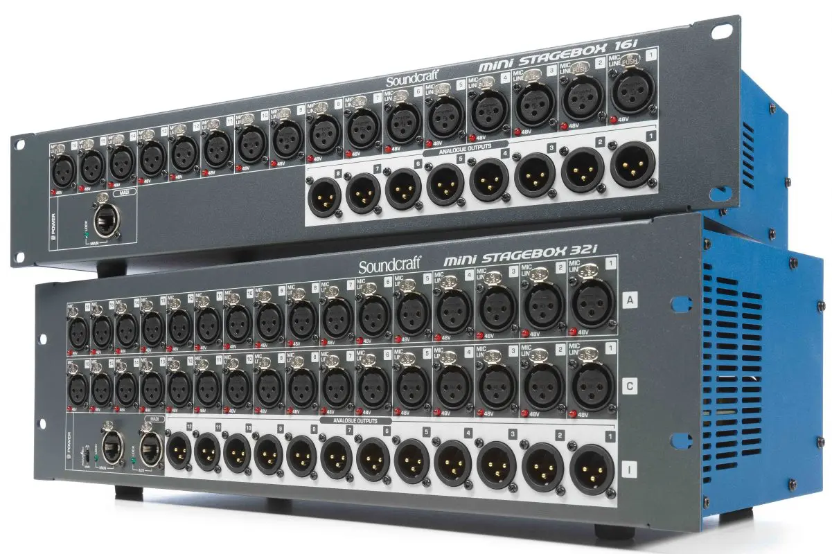 SOUNDCRAFT Mini Stagebox 16i ดิจิตอล สเตจบ๊อกซ์ 16 mic preamps, 8 analog outs พร้อม Remote Controlled I/O