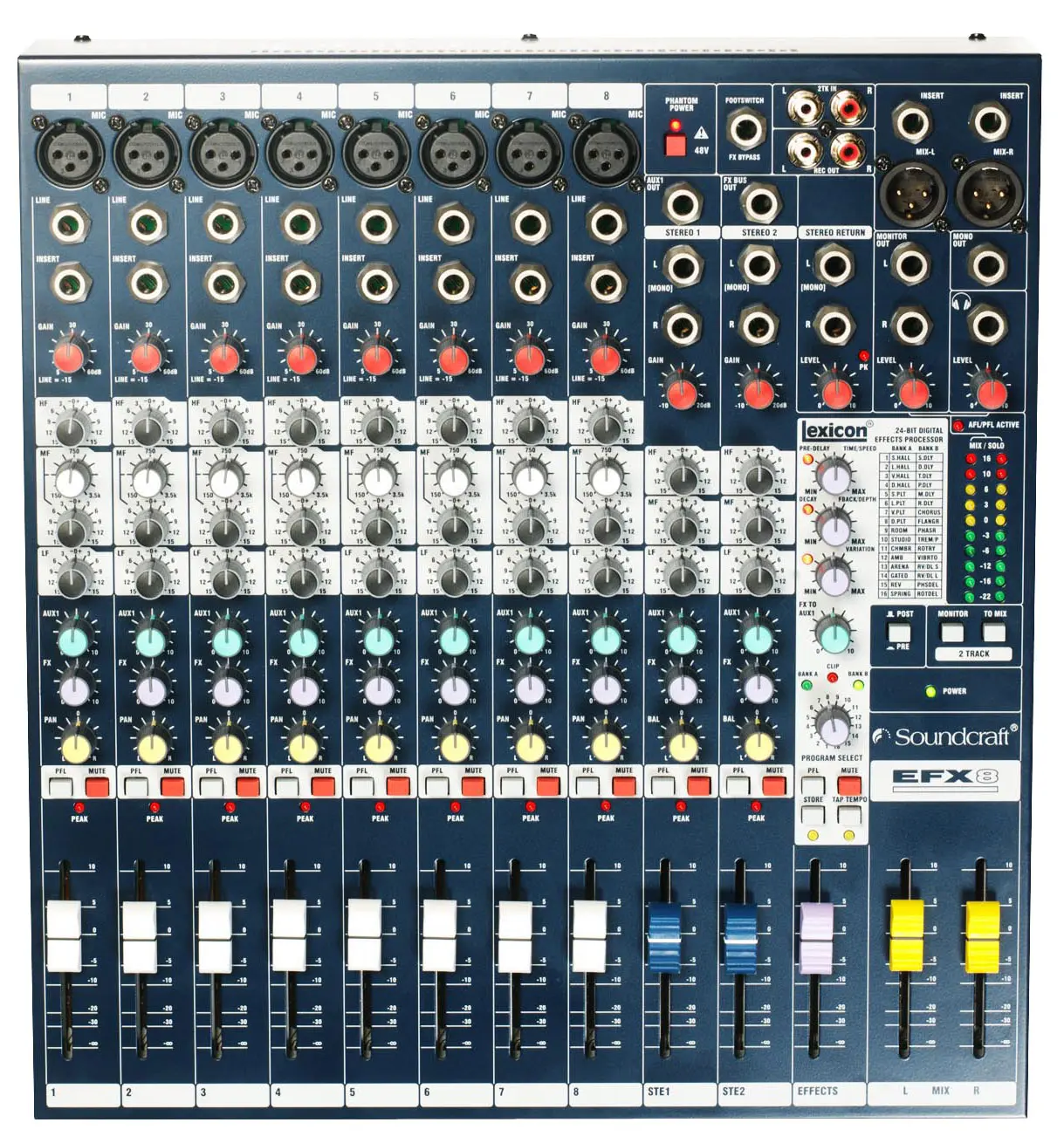 SOUNDCRAFT EFX8 อนาล็อก มิกเซอร์ 8 ชาแนล พร้อมเอฟเฟ็คในตัว - Image 3
