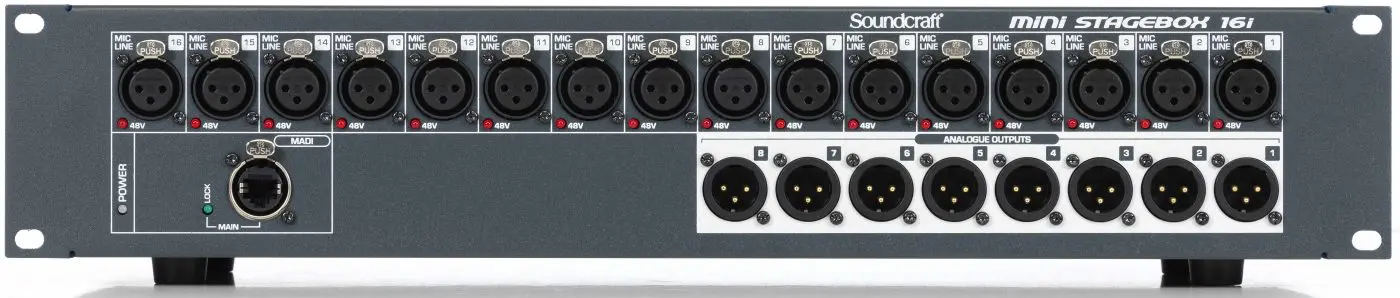 SOUNDCRAFT Mini Stagebox 16i ดิจิตอล สเตจบ๊อกซ์ 16 mic preamps, 8 analog outs พร้อม Remote Controlled I/O - Image 2