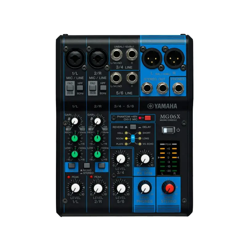 YAMAHA MG06X Analog Mixer 6 Input เครื่องผสมสัญญาณเสียง มิกเซอร์ อนาล็อก 6 ชาแนล - Image 2