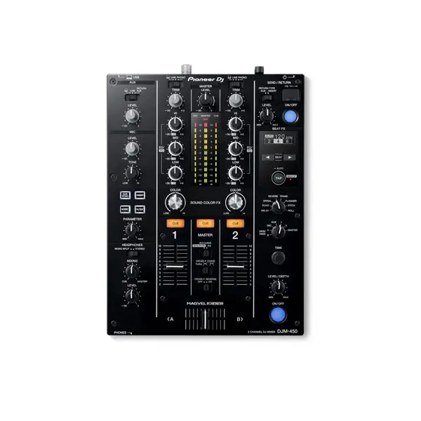 PIONEER DJM-450 เครื่องผสมสัญญาณเสียงสำหรับดีเจ 2 ชาแนล