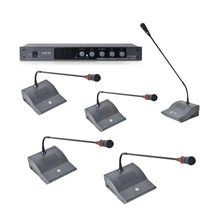 NPE CF-50 Series+CF-50S ชุดไมค์ประชุม 5 ท่าน