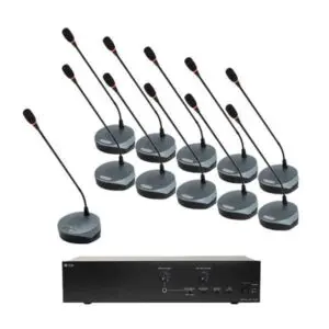 ชุดไมค์ประชุม TOA TS690 SET แบบใช้สาย 11 ท่าน (ไมค์ประธาน 1 ท่าน ไมค์ผู้ร่วมประชุม 10 ท่าน)