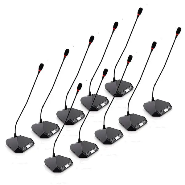 TOA TS-D1000M1 ชุดไมค์ประชุม ดิจิตอล ก้านยาว 518 มม. สำหรับ 11 ท่าน - Image 2