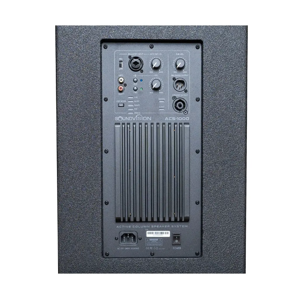 SOUNDVISION ACS-1200S ลำโพงคอลัมน์แอคทีฟ 4x3 นิ้ว ซับ 12 นิ้ว บลูทูธ 5.3 - Image 5