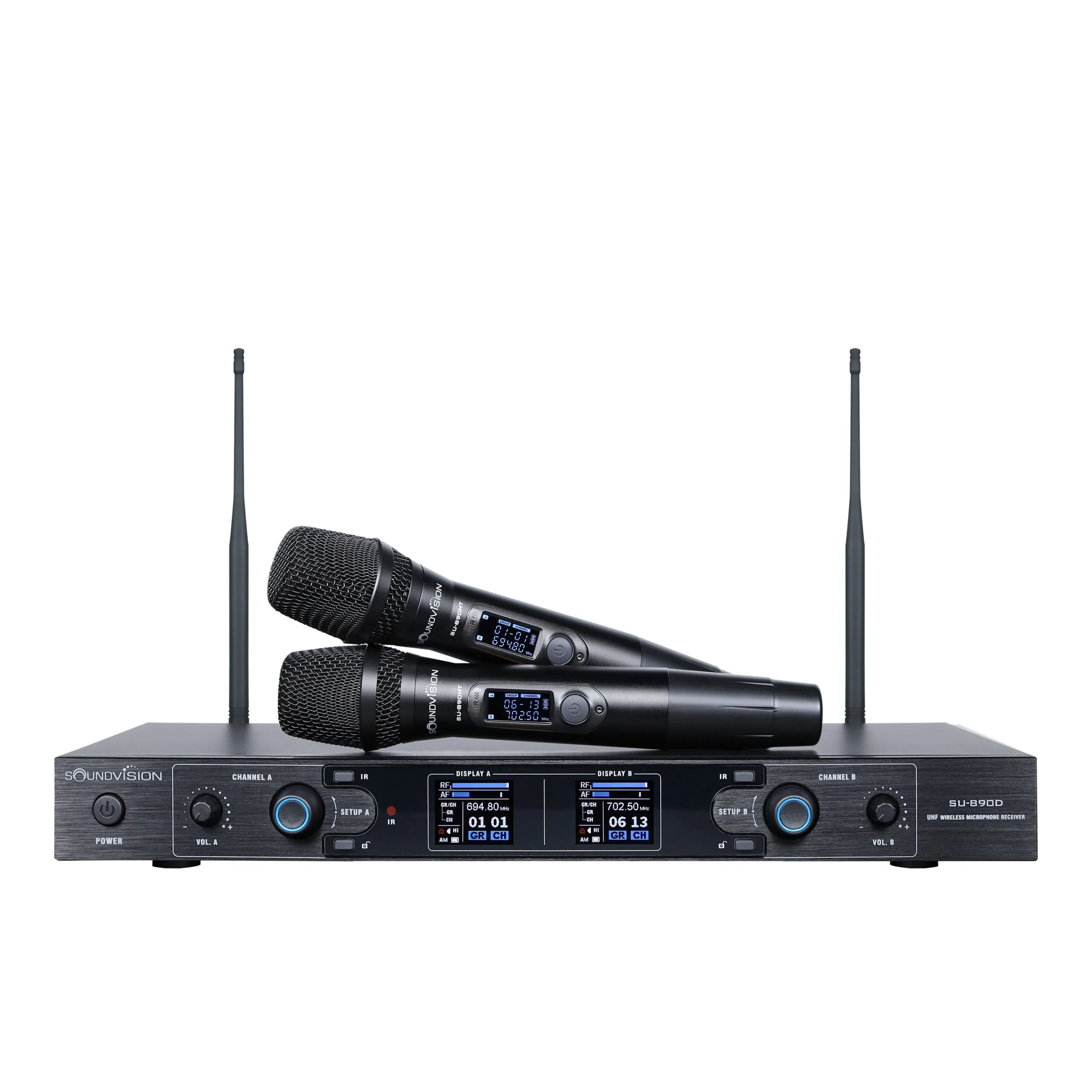 SOUNDVISION SU-890D-II/HT ชุดไมค์ลอยดิจิตอล มือถือคู่ ย่าน UHF