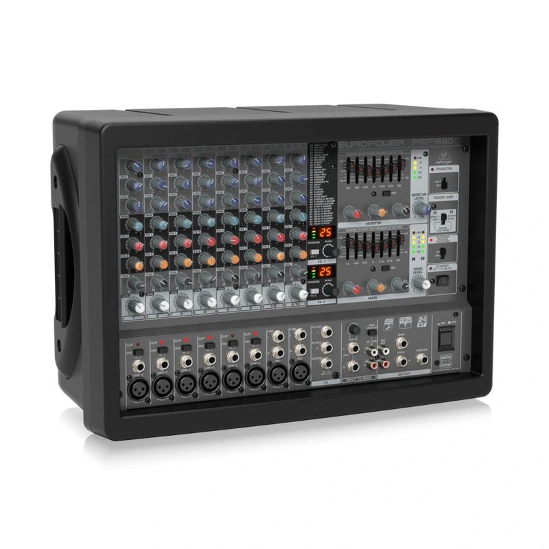 BEHRINGER PMP1680S เพาเวอร์ มิกเซอร์ 10 ชาแนล 1600 วัตต์ พร้อม Dual Multi-FX และ FBQ Feedback Detection - Image 2