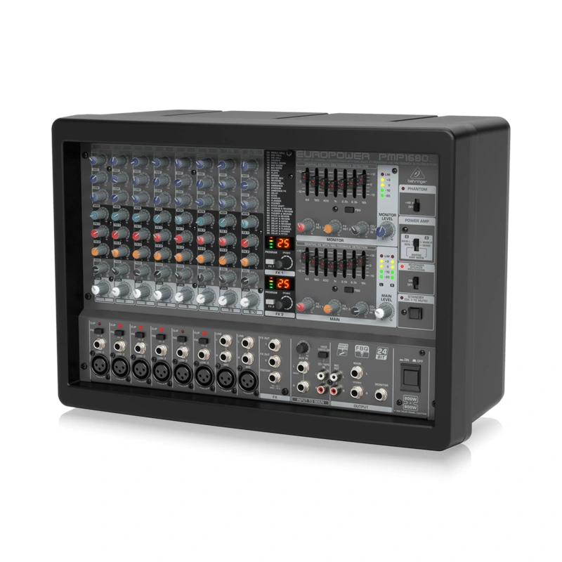 BEHRINGER PMP1680S เพาเวอร์ มิกเซอร์ 10 ชาแนล 1600 วัตต์ พร้อม Dual Multi-FX และ FBQ Feedback Detection - Image 3