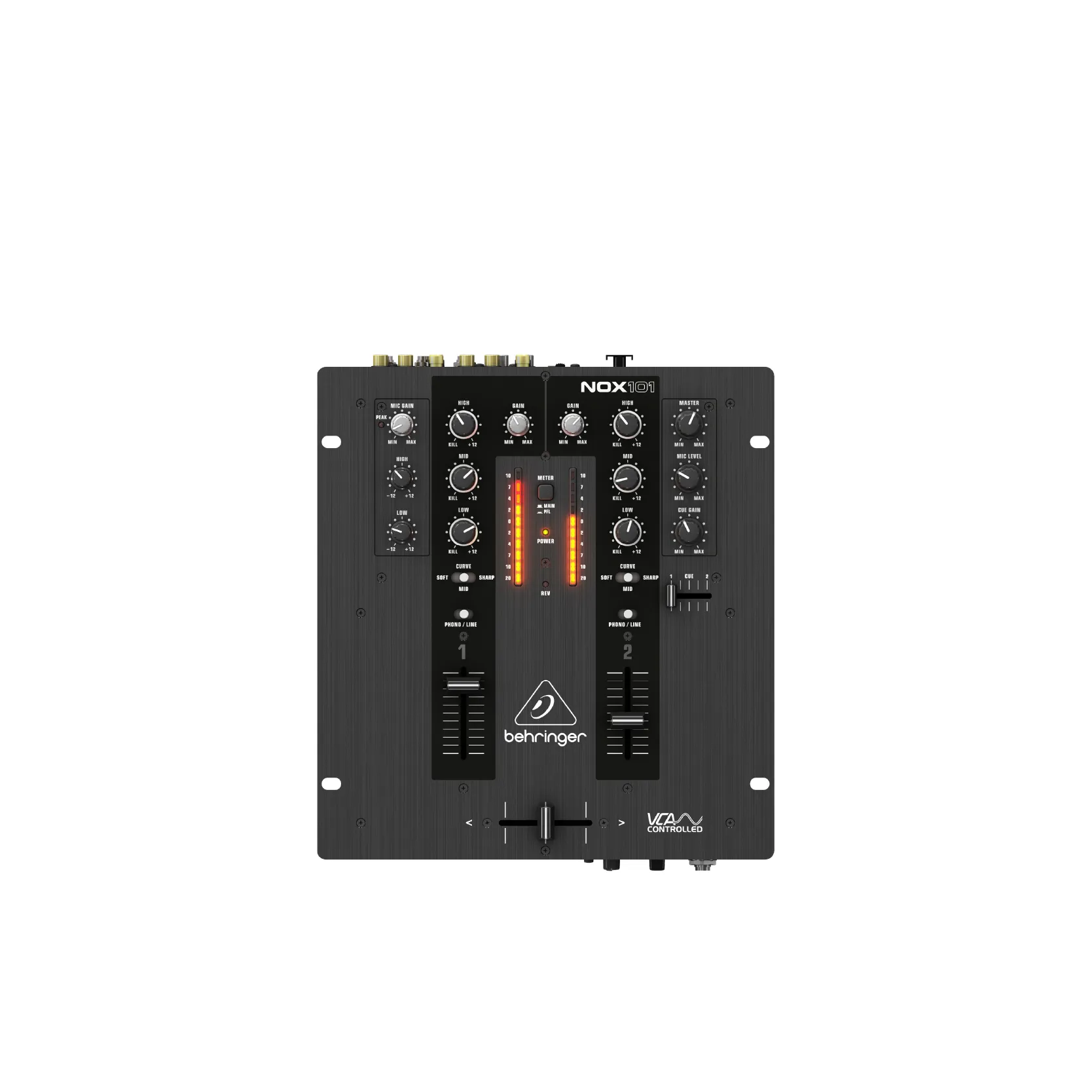 BEHRINGER PRO MIXER NOX101 เครื่องผสมสัญญาณเสียงสำหรับดีเจ ระบบดิจิตอล 2 ชาแนล