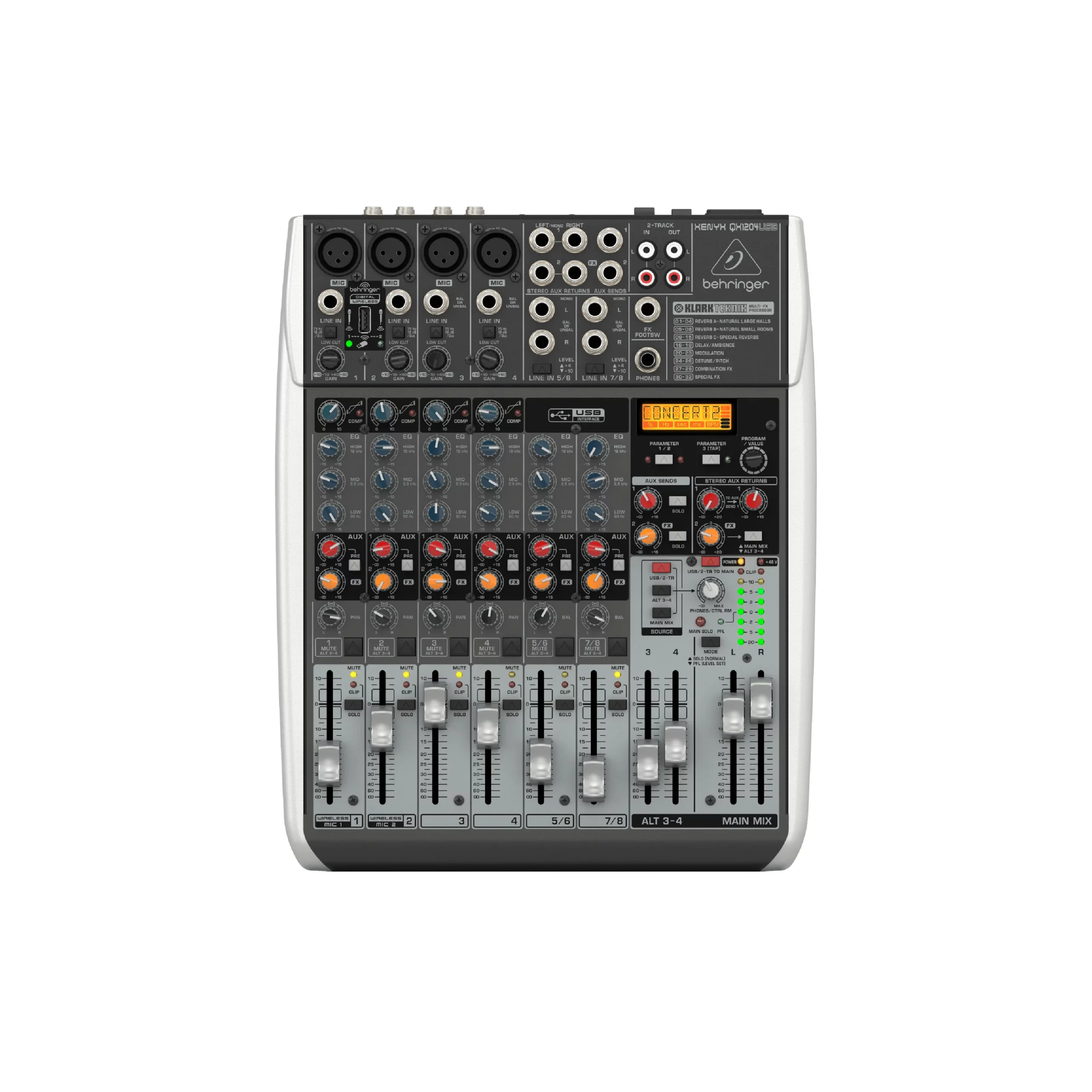 BEHRINGER XENYX QX1204USB เครื่องผสมสัญญาณเสียง อนาล็อก 12-Input 2/2-Bus - Image 3