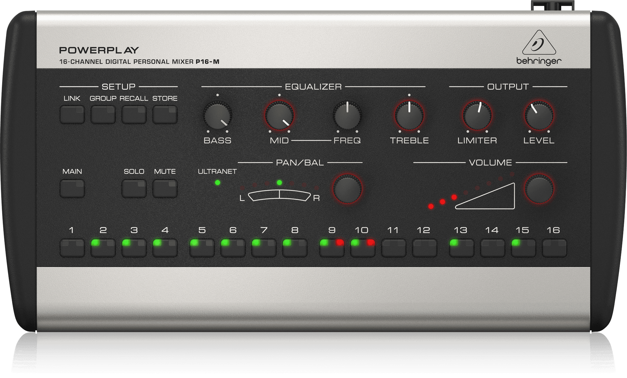 BEHRINGER P16-M มิกเซอร์เสียงส่วนบุคคล ดิจิตอล 16 ชาแนล