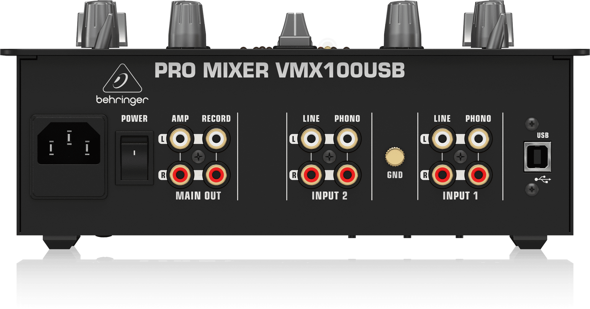 BEHRINGER VMX100USB เครื่องผสมสัญญาณเสียงสำหรับดีเจ 2 ชาแนล - Image 5