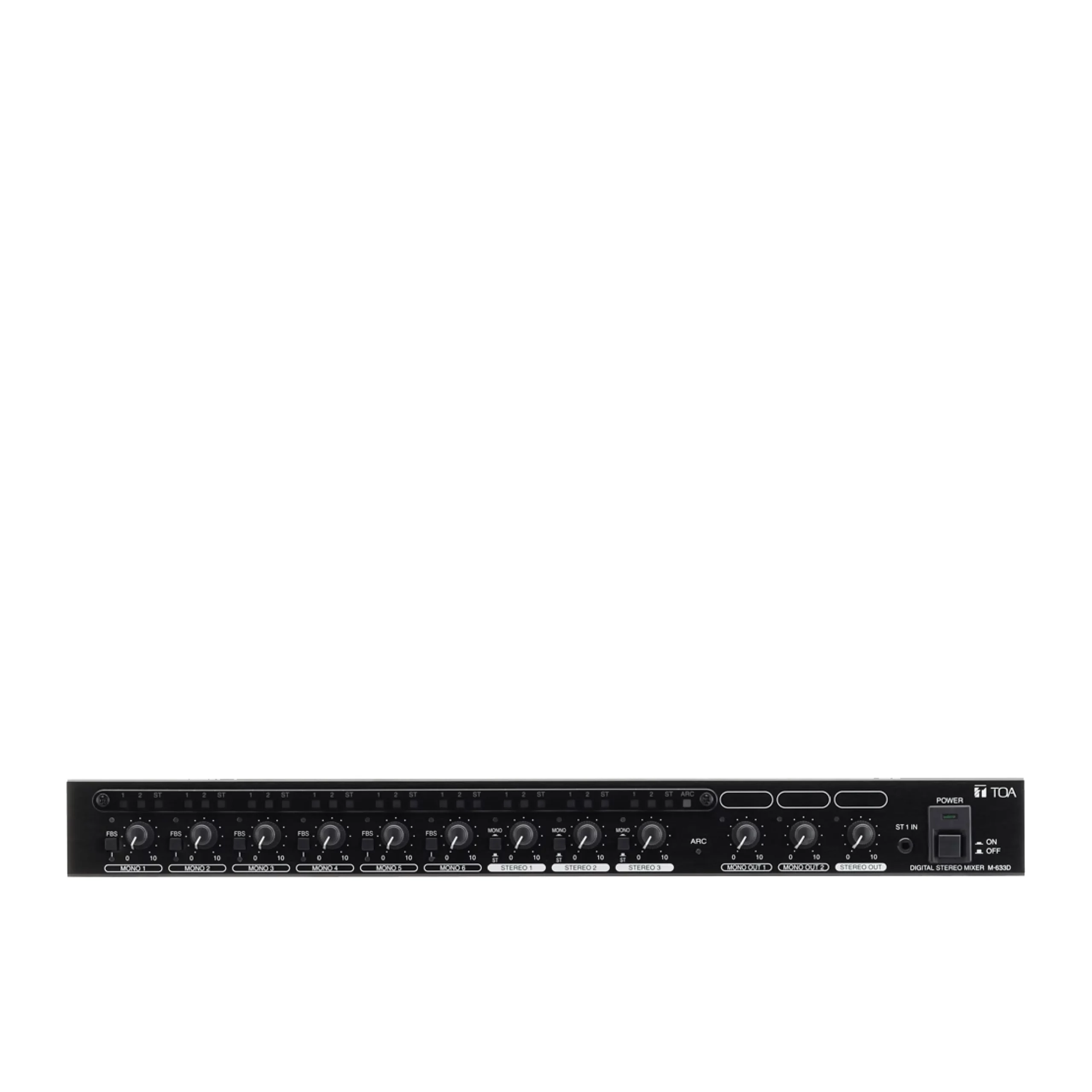 TOA M-633D สเตอริโอมิกเซอร์ ดิจิตอล 12 ชาแนล