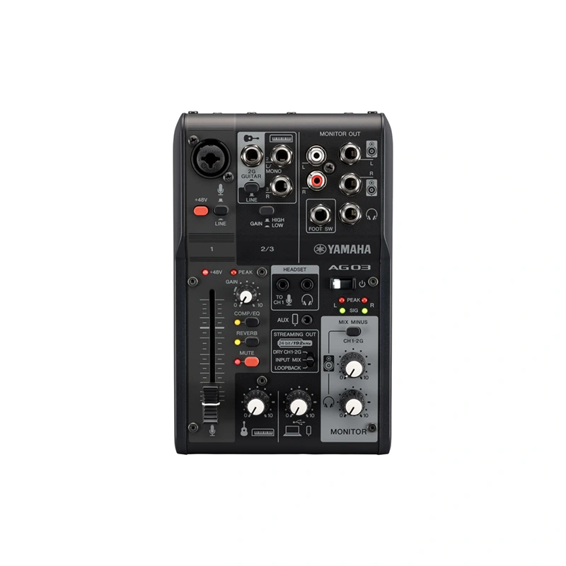 YAMAHA AG03MK2 มิกเซอร์ ดิจิตอล 3 ชาแนล พร้อม USB audio interface