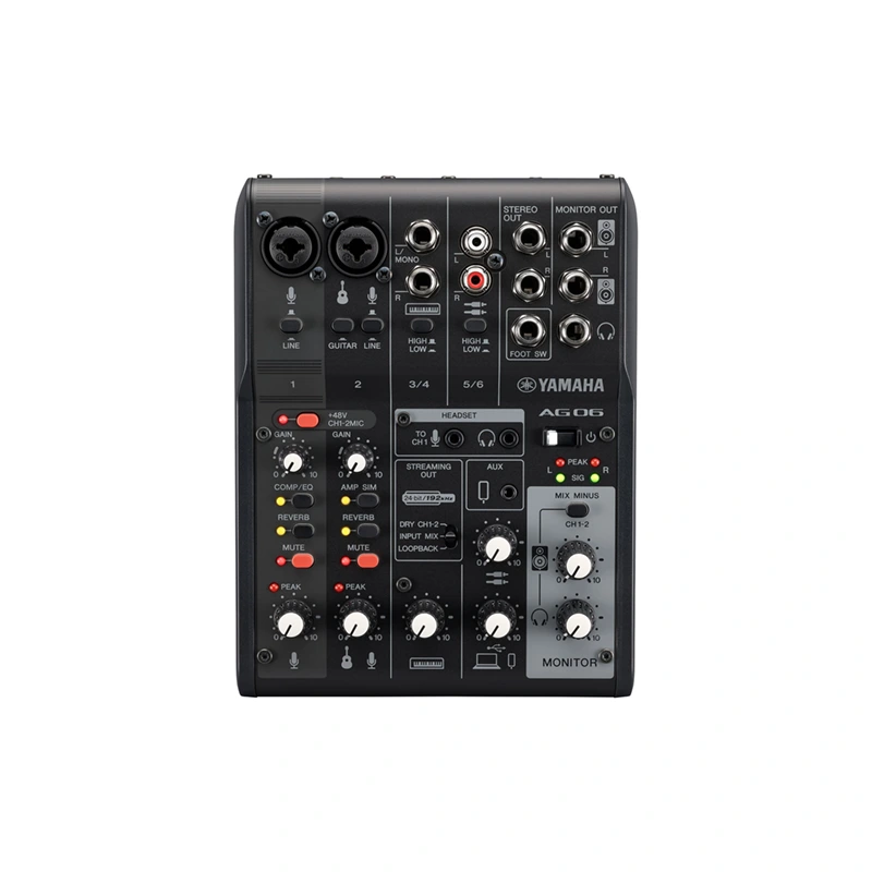 YAMAHA AG06MK2 มิกเซอร์ ดิจิตอล 6 ชาแนล พร้อม USB audio interface