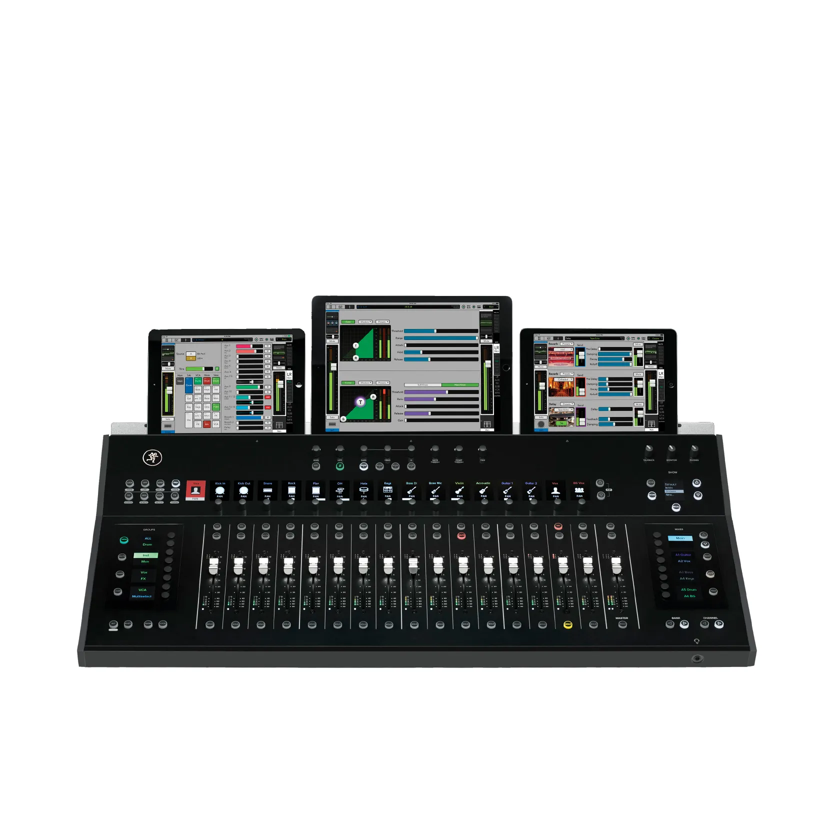 MACKIE DC16 ดิจิตอลมิกเซอร์ เชื่อมต่อ Ipad ได้ถึง 3 ตัว มี 16 ชาแนล