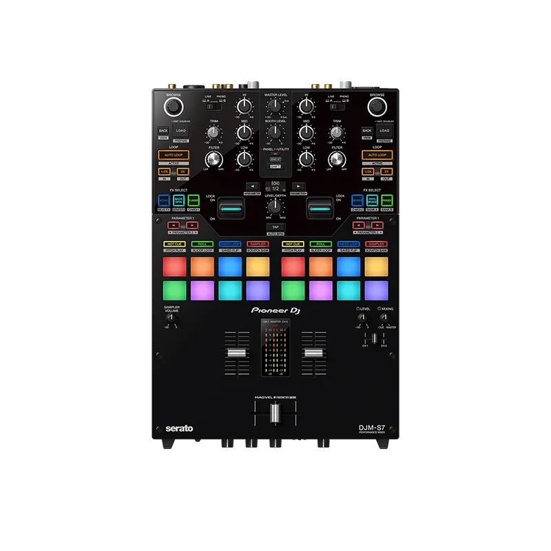 PIONEER DJ DJM-S7 เครื่องผสมสัญญาณเสียงสำหรับดีเจ 2 ชาแนล
