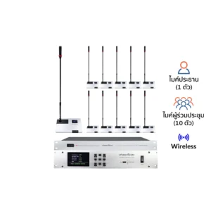 SOUNDVISION DCW-9900 CONFERENCE SYSTEMS – S ชุดไมค์ประชุมไร้สาย ดิจิตอล 11 ท่าน