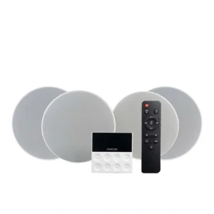 FONESTAR KS-WALL-4 ชุดลำโพงติดเพดาน ขนาด 6 นิ้ว พร้อมแอมป์ติดผนัง