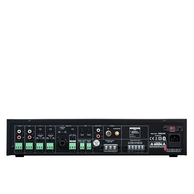 FONESTAR PROX-120Z PA แอมพลิฟายเออร์ รองรับ บลูทูธ/ USB/ เครื่องเล่น FM - Image 3