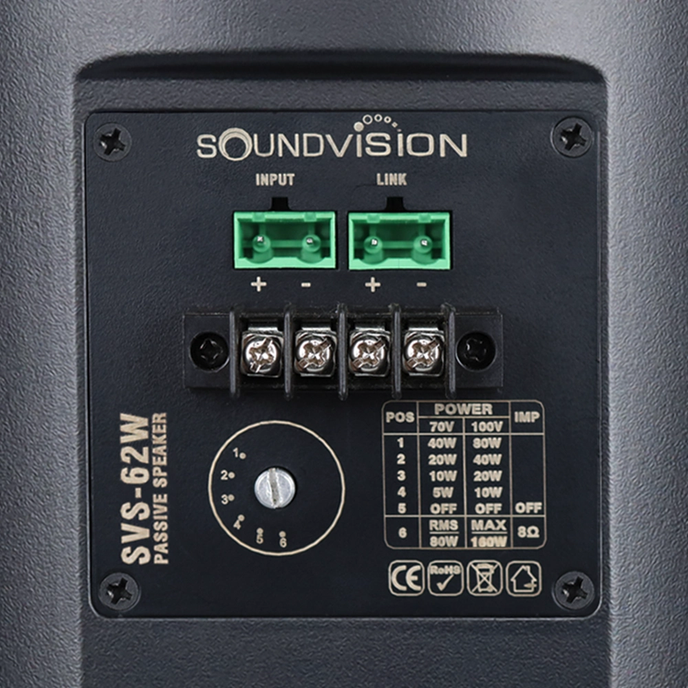 SOUNDVISION SVS-62W ตู้ลำโพงติดผนัง ขนาด 6.5 นิ้ว 2 ทาง 160 วัตต์ Line Volt 70/100V - Image 5